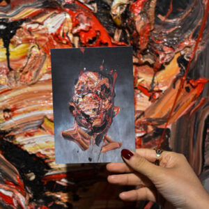 Postkarte - Antony Micallef: Self Portrait in Grey