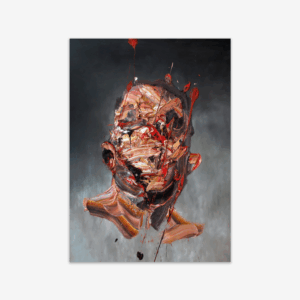 Postkarte - Antony Micallef: Self Portrait in Grey
