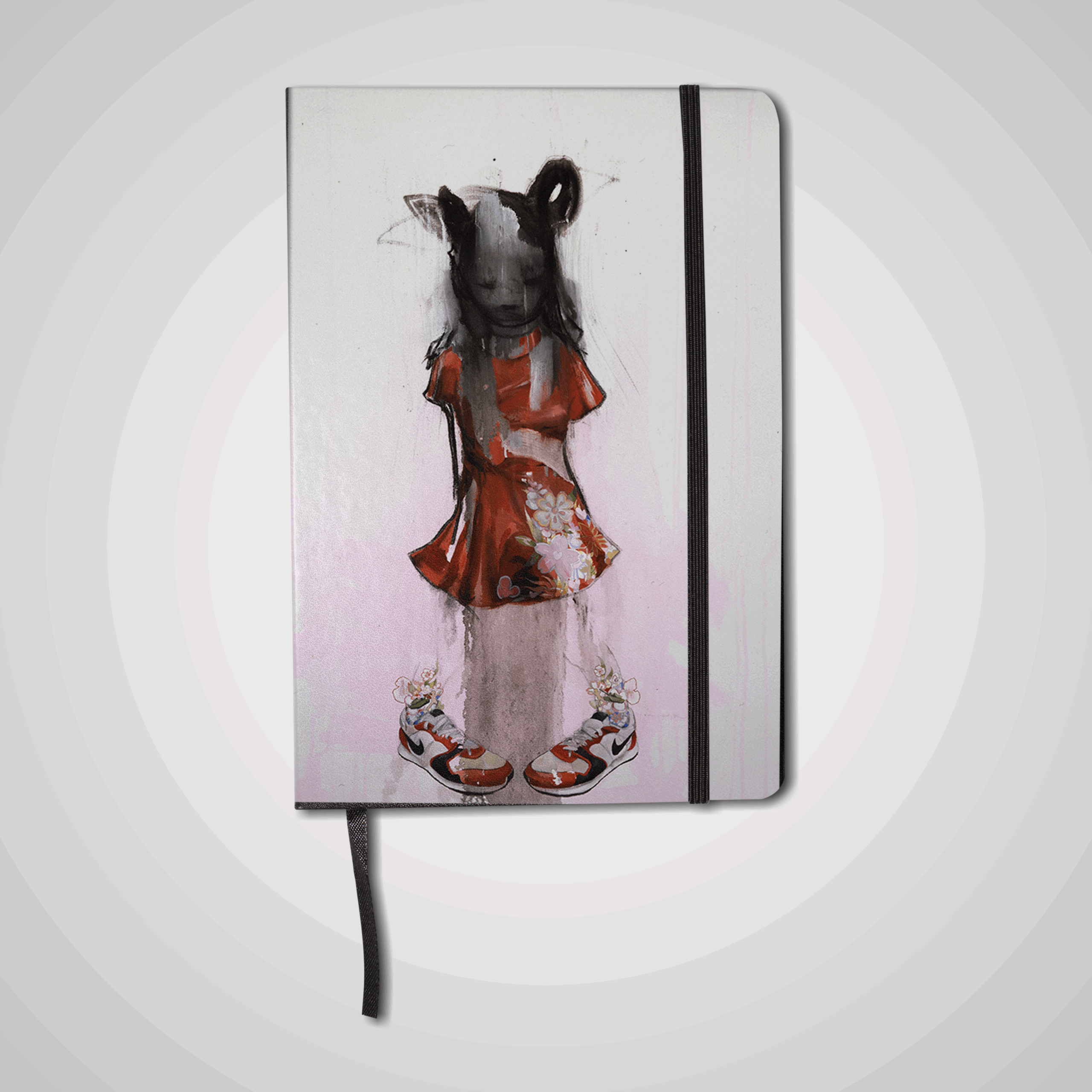Notizbuch - Antony Micallef: Girl in Red Dress